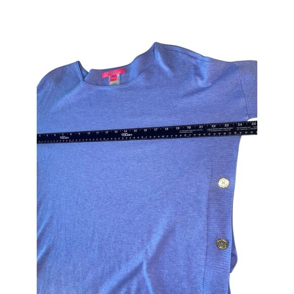 Lilly Pulitzer Sweater Womens Size Small Blue Fringe Cozy Long Sleeve Pullover - Picture 9 of 11